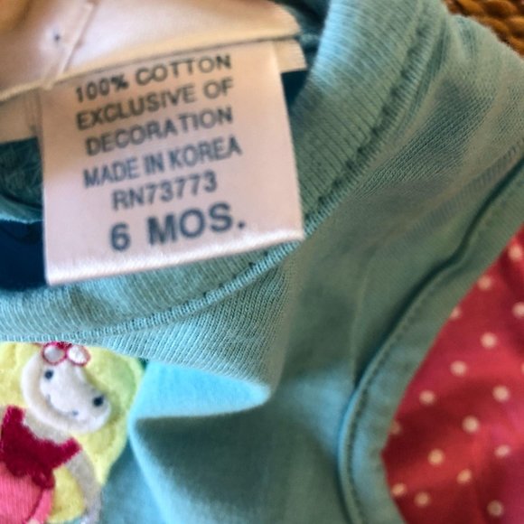 🍍NWT 6 Month Mermaid Short Set Infant - Picture 5 of 6